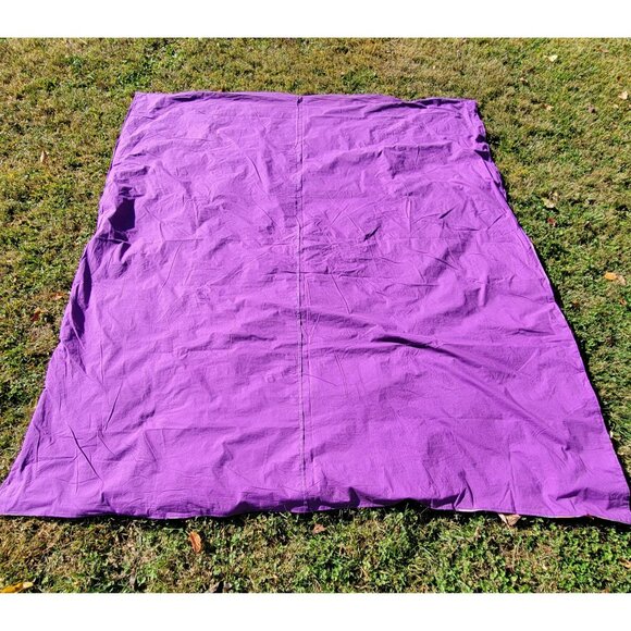 Handmade Patchwork Quilt Home Ec Project With Purple Borders No Batting - Picture 3 of 16